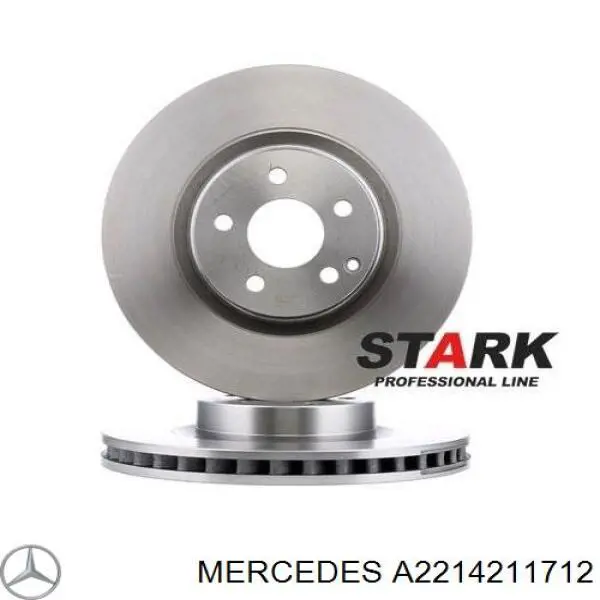 Tarcza hamulcowa przednia Mercedes A2214211712 cena, od 93,37 USD