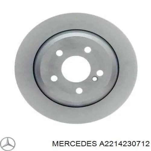 Do koszyka A2214230712 Mercedes Tarcza hamulcowa tylna