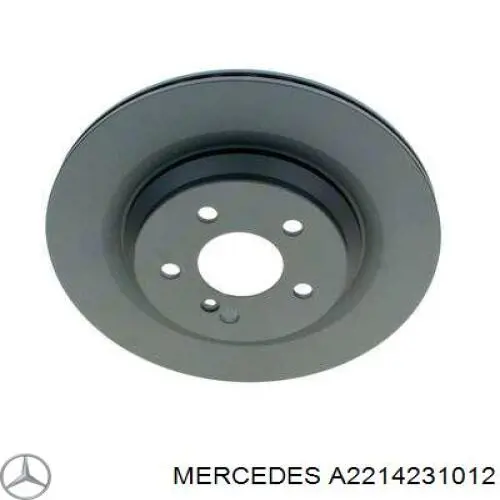A2214231012 Mercedes Tarcza hamulcowa tylna