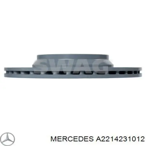 Do koszyka A2214231012 Mercedes Tarcza hamulcowa tylna