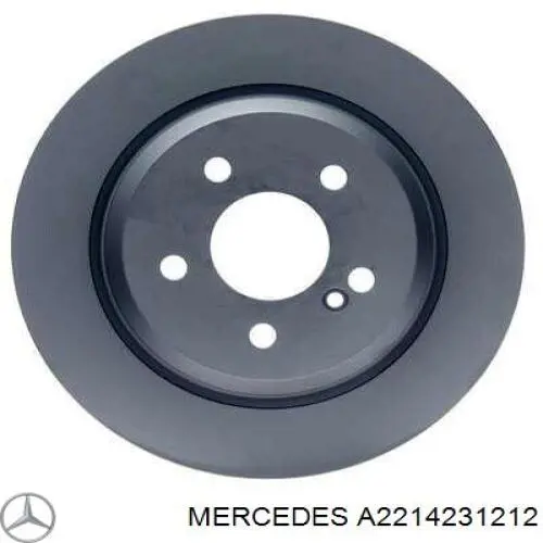 A2214231212 Mercedes Tarcza hamulcowa tylna