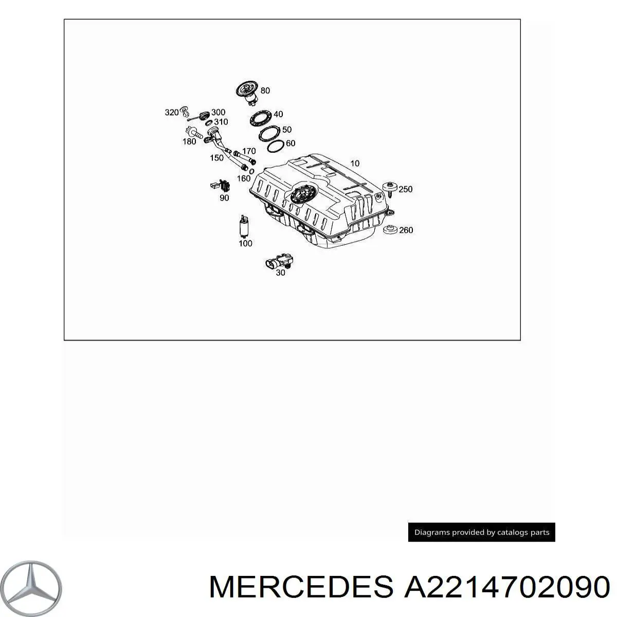 A2214701590 Mercedes Filtr paliwa