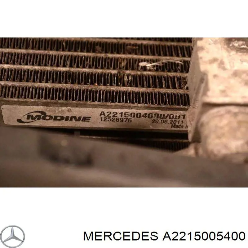 Chłodnica intercoolera Mercedes A2215005400 cena, od 106,06 USD