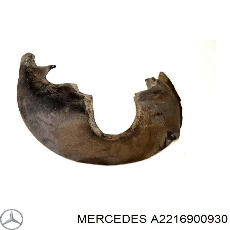 Do koszyka A2216900930 Mercedes Nadkole błotnika przedniego lewe