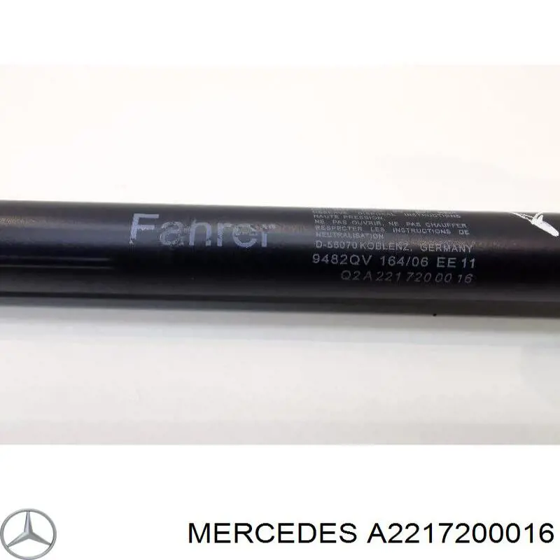 Ogranicznik drzwi przedni Mercedes A2217200016 cena, od 49,66 USD