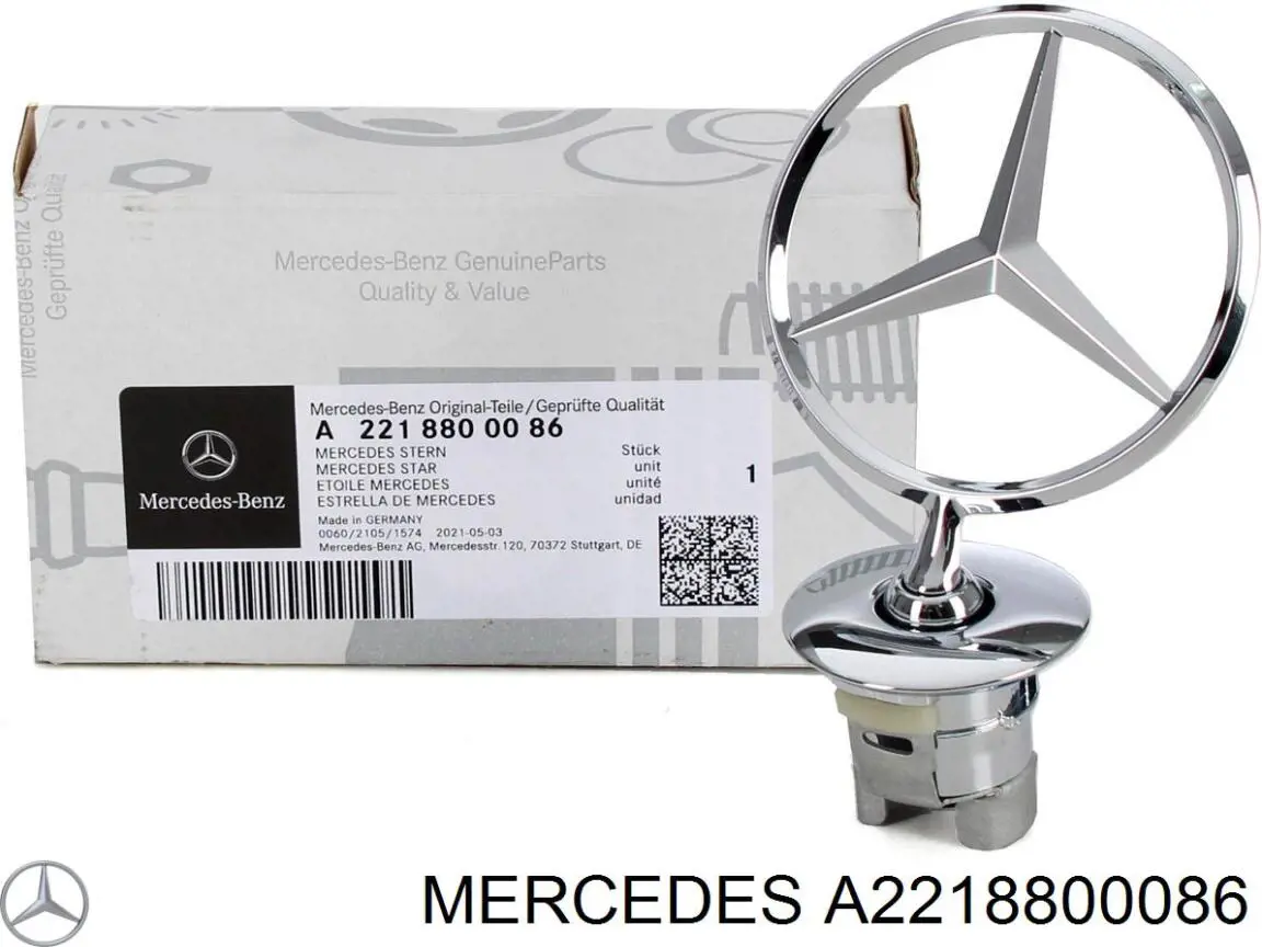 Do koszyka A2218800086 Mercedes Emblemat na maskę