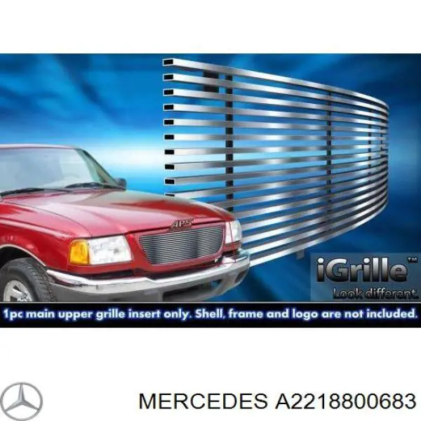 Do koszyka A2218800683 Mercedes Atrapa chłodnicy