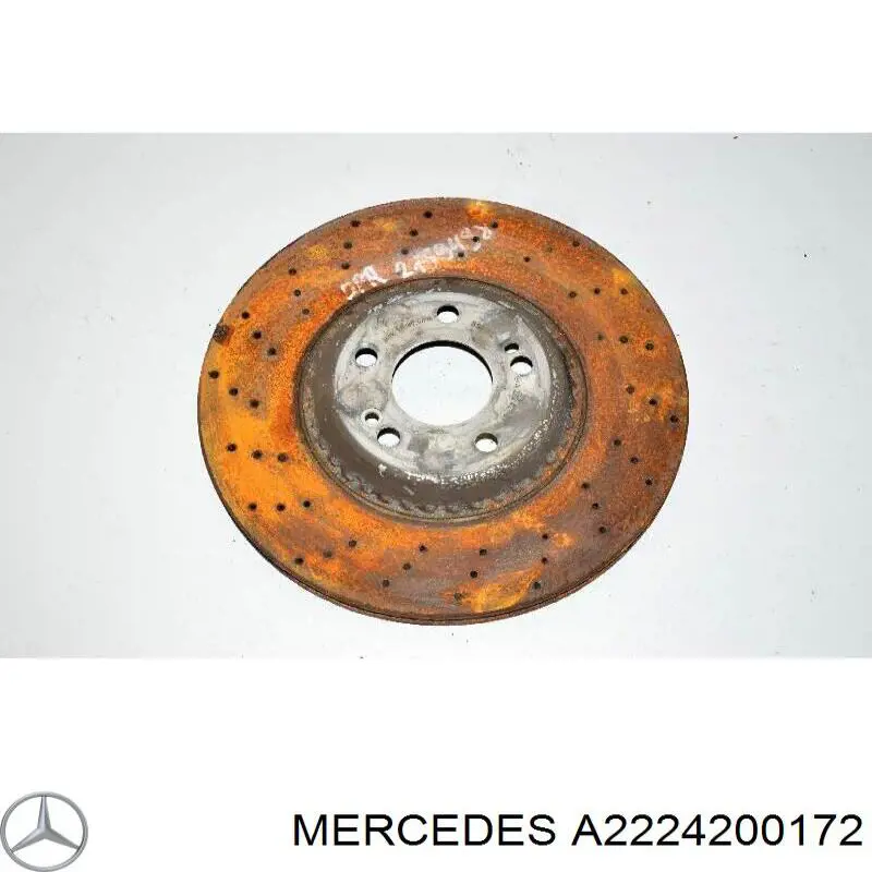 Tarcza hamulcowa przednia Mercedes A2224200172