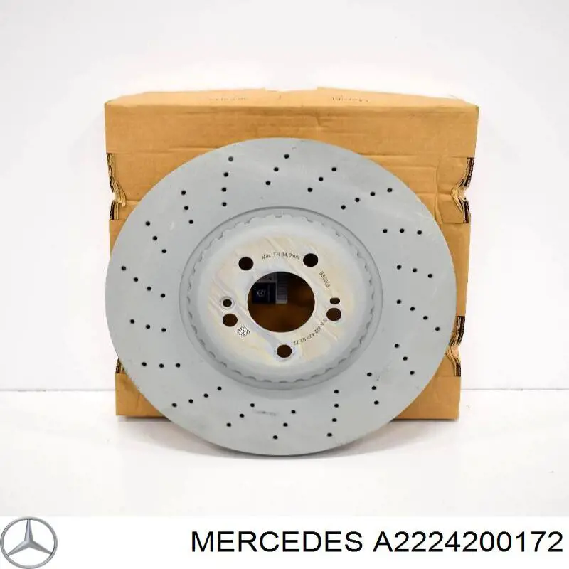 A2224200172 Mercedes Tarcza hamulcowa przednia