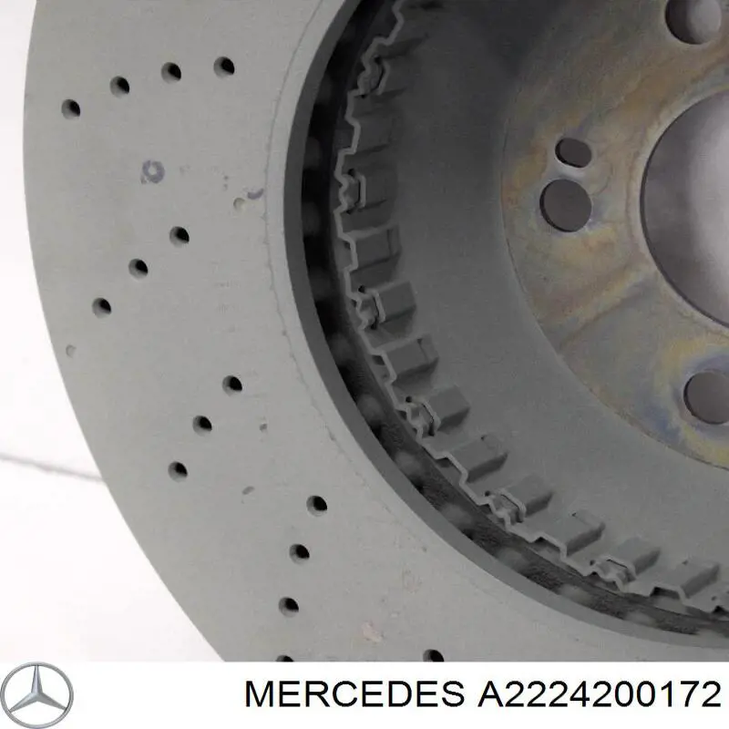Do koszyka A2224200172 Mercedes Tarcza hamulcowa przednia