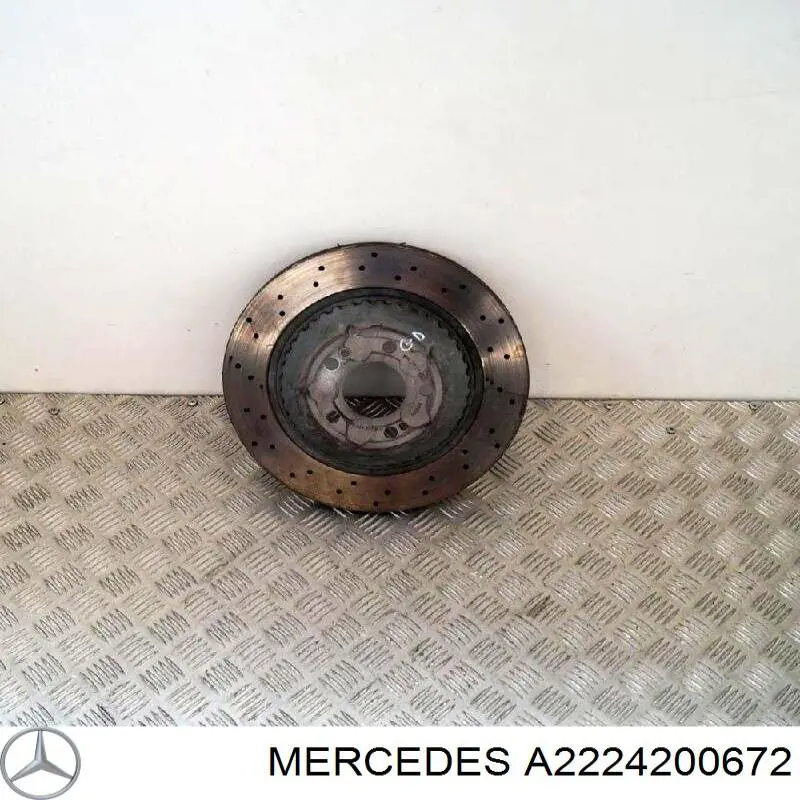 Tarcza hamulcowa tylna Mercedes A2224200672 cena, od 136,40 USD