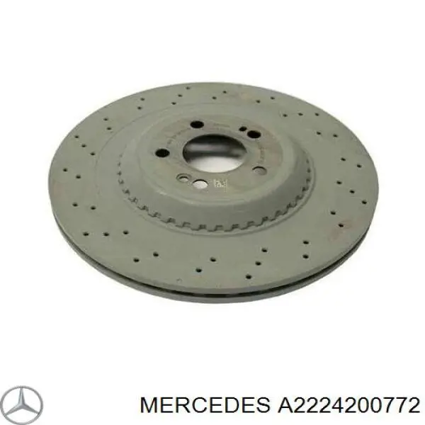 A2224200772 Mercedes Tarcza hamulcowa tylna