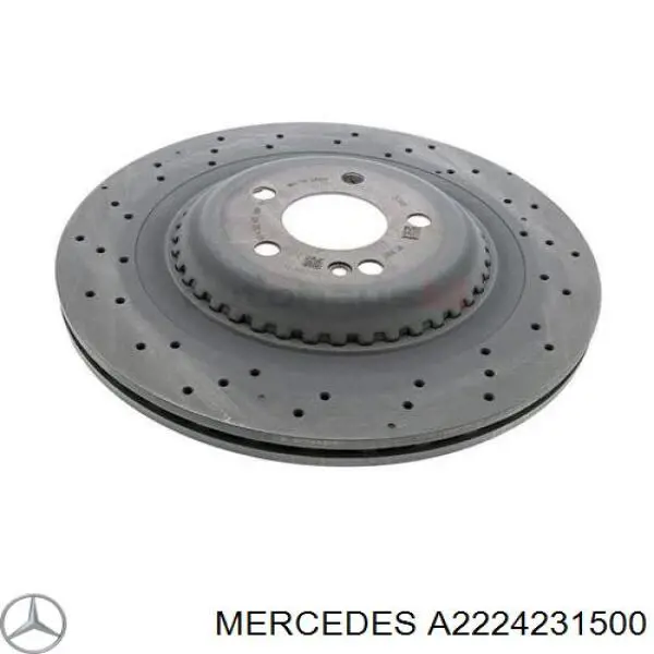 A2224231500 Mercedes Tarcza hamulcowa tylna