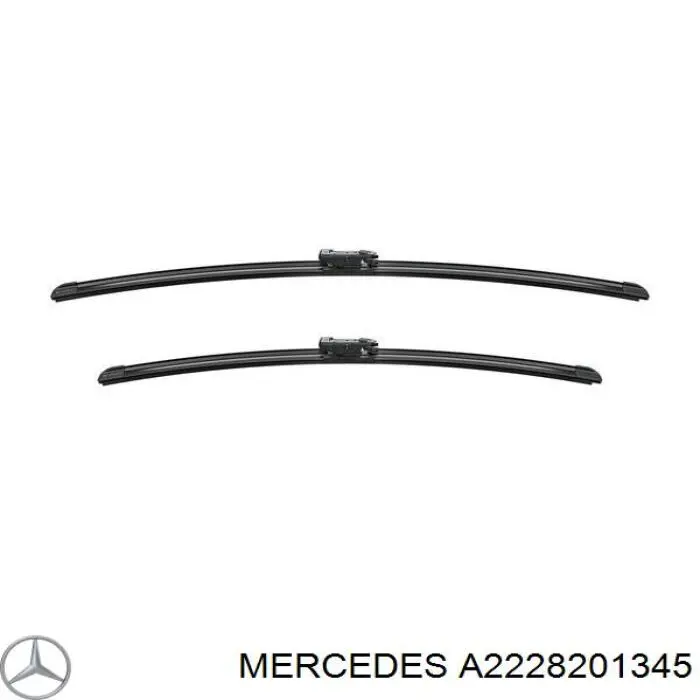 A2228201345 Mercedes Pióro wycieraczki szyby przedniej, zestaw (2 szt.)