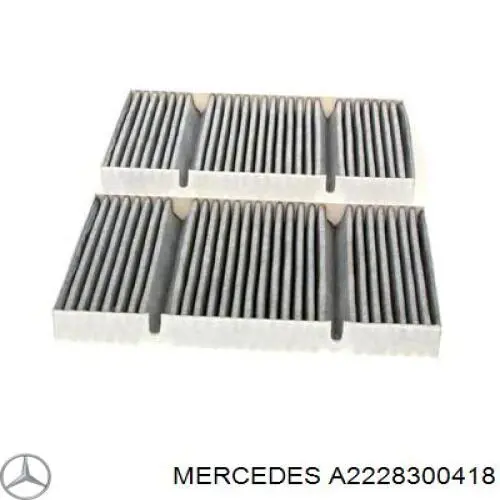 Filtr kabiny Mercedes A2228300418 cena, od 31,37 USD