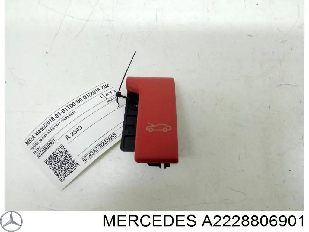 A2228806901 Mercedes Rączka otwierania maski