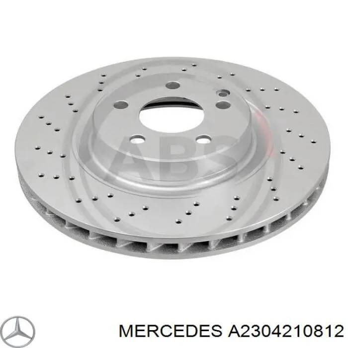 A2304210812 Mercedes tarcza hamulcowa przednia