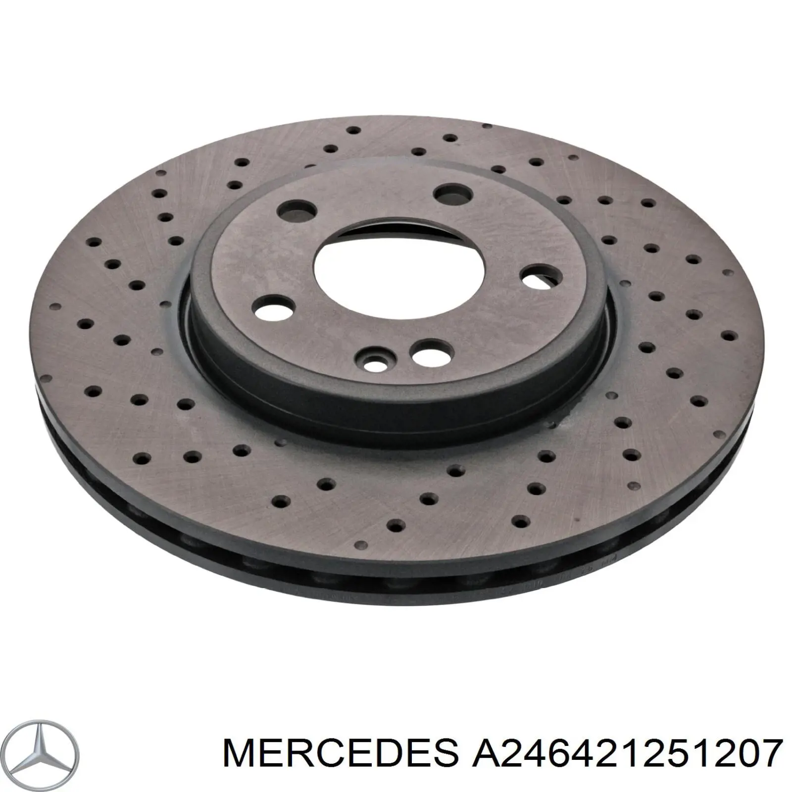 Do koszyka A246421251207 Mercedes Tarcza hamulcowa przednia