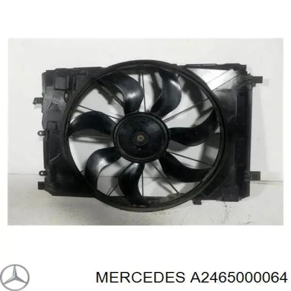 A2465000064 Mercedes Wentylator elektryczny układu chłodzenia kompletny (silnik+wirnik)