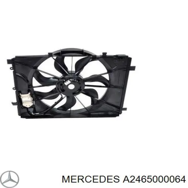 Wentylator elektryczny układu chłodzenia kompletny (silnik+wirnik) Mercedes A2465000064 cena, od 229,85 USD