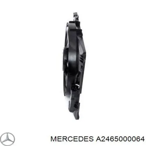 Do koszyka A2465000064 Mercedes Wentylator elektryczny układu chłodzenia kompletny (silnik+wirnik)