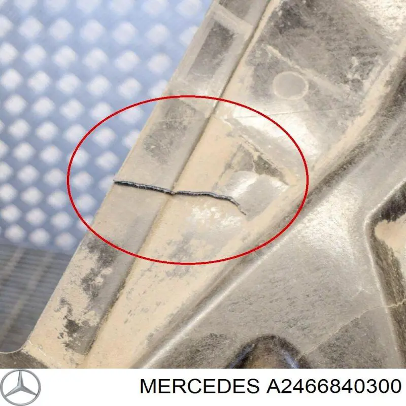 Do koszyka A2466840300 Mercedes Osłona podwozia lewa