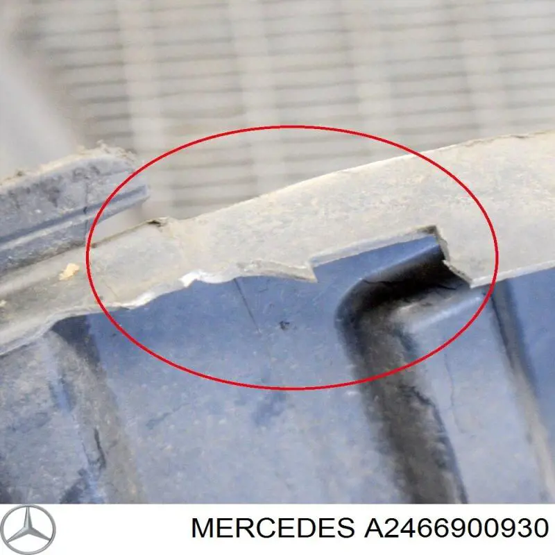 A2466900930 Mercedes Nadkole błotnika przedniego prawe