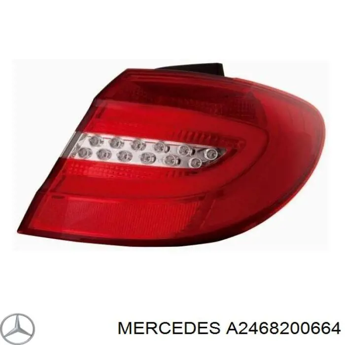 A2468200664 Mercedes Lampa zespolona tylna prawa