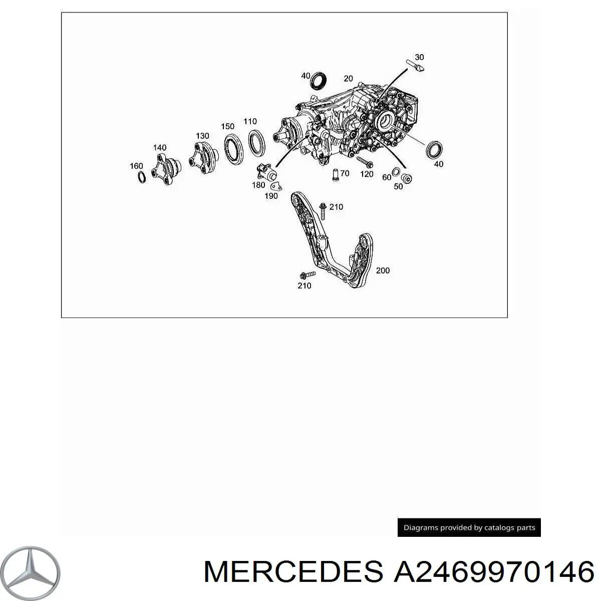 Uszczelniacz końcówki reduktora mostu tylnego Mercedes A2469970146 cena, od 13,10 USD