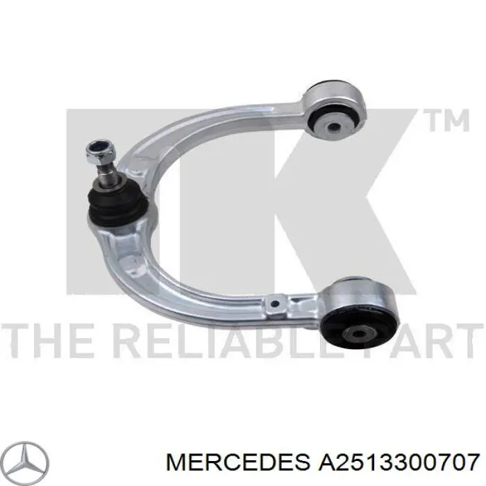 Wahacz zawieszenia przedniego górny lewy Mercedes A2513300707 cena, od 79,75 USD