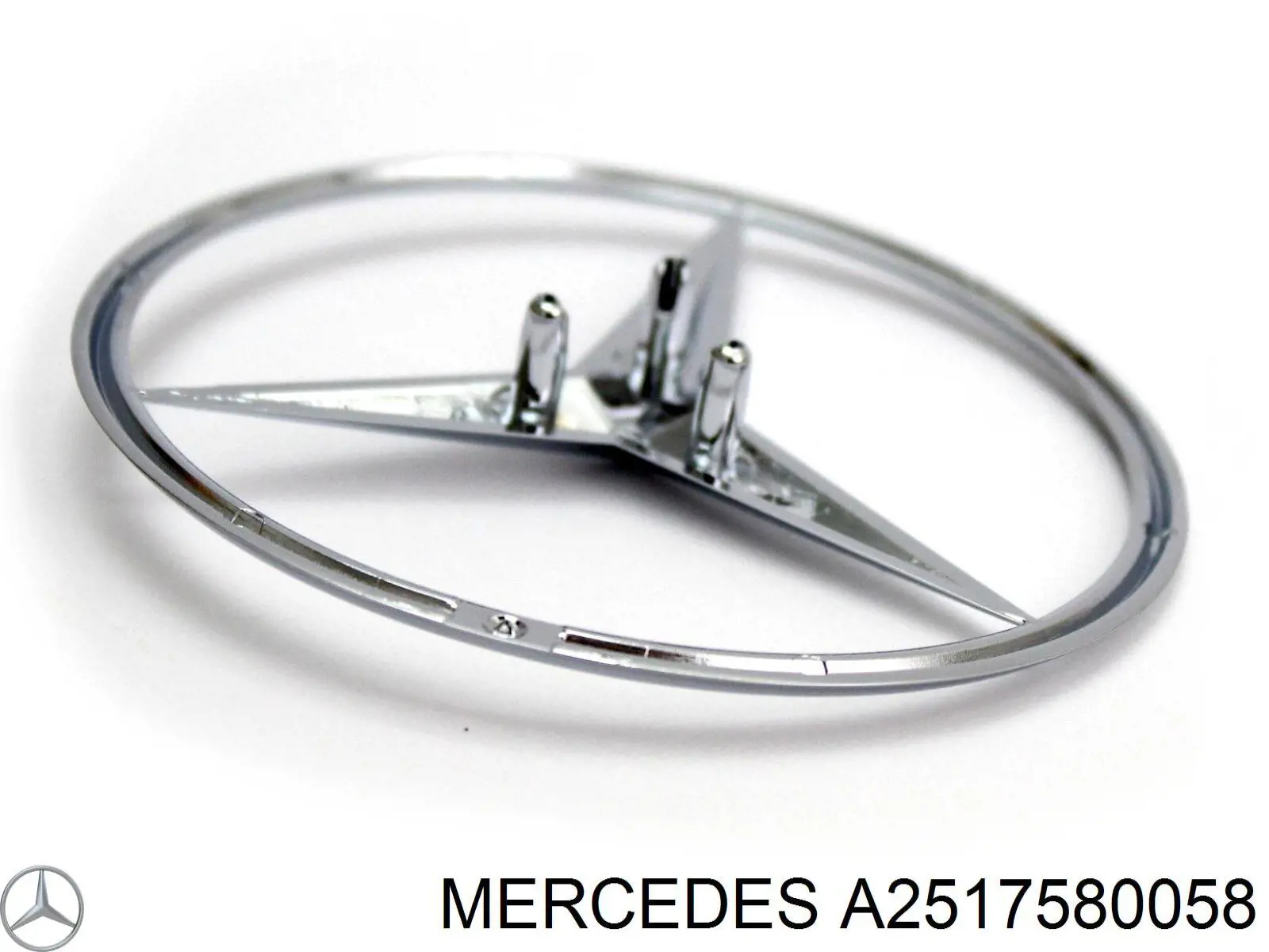 Do koszyka A2517580058 Mercedes Emblemat na klapę bagaznika (znaczek firmowy)