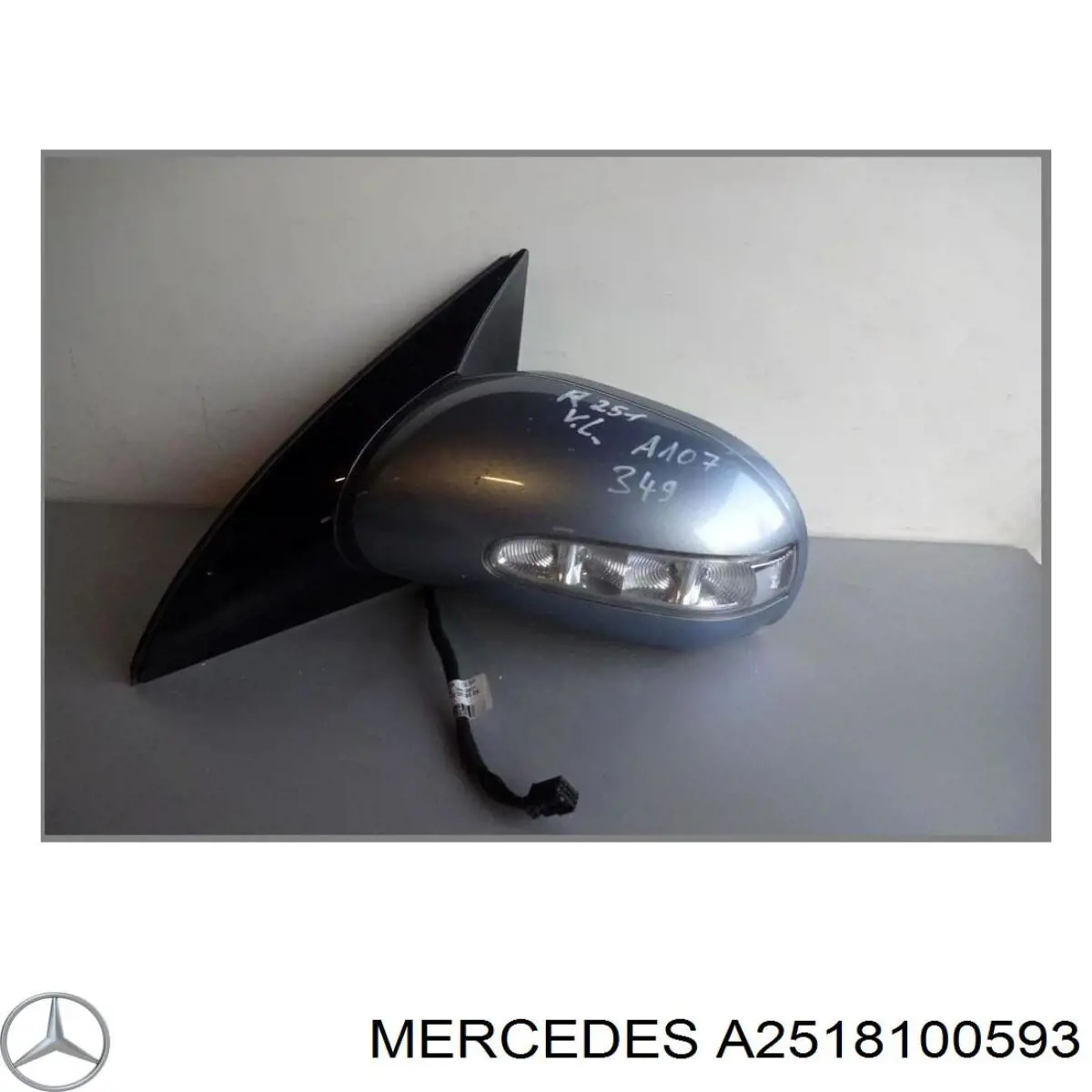 Lusterko wsteczne lewe Mercedes R SUV (W251) (2005 - 2017) cena, od 324,21 USD