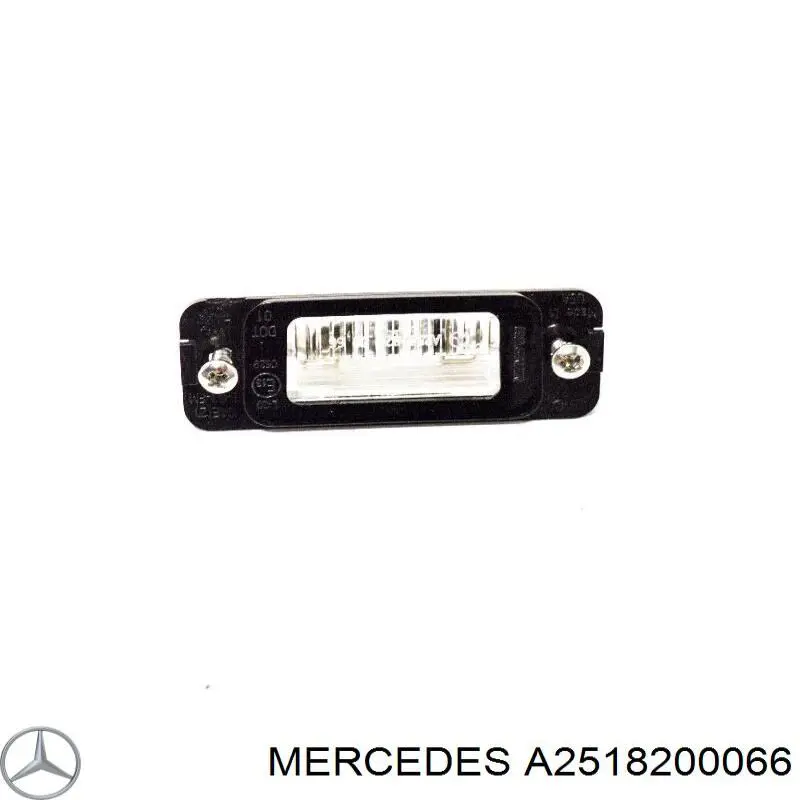 A2518200066 Mercedes Lampa oświetlenia tylnej tablicy rejestracyjnej