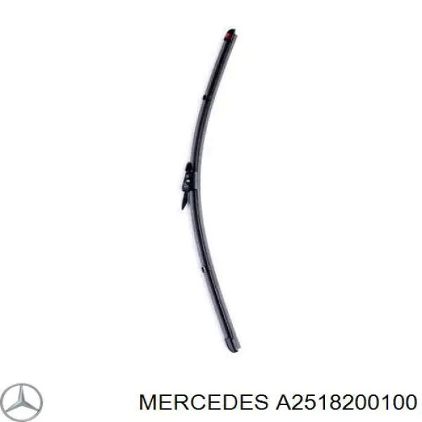 Do koszyka A2518200100 Mercedes Pióro wycieraczki szyby przedniej, zestaw (2 szt.)