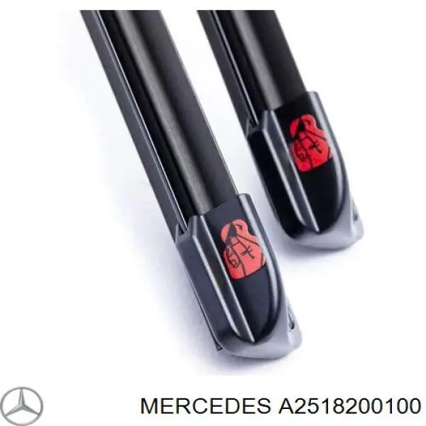 Pióro wycieraczki szyby przedniej, zestaw (2 szt.) Mercedes A2518200100 cena, od 28,44 USD