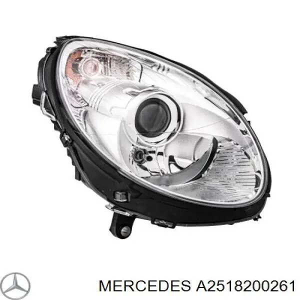 Reflektor prawy do Mercedes R (W251)