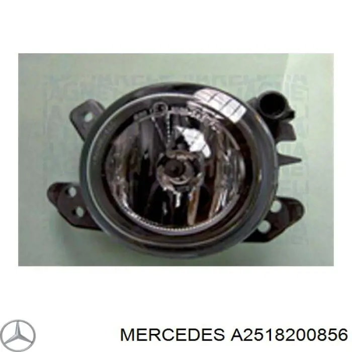 Lampa przeciwmgielna prawa Mercedes A2518200856 cena, od 38,50 USD