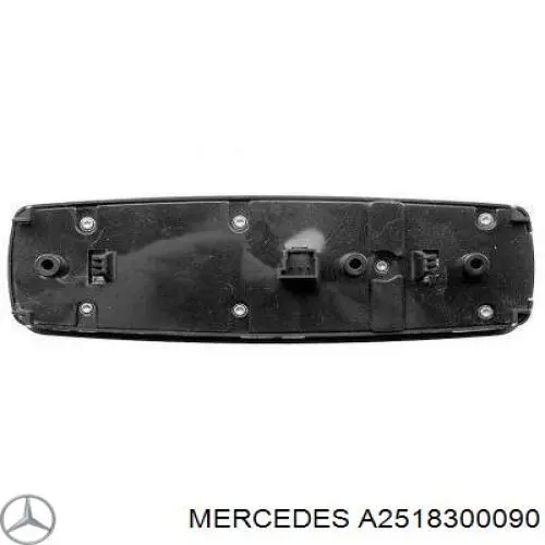 Panel przyciskowy sterowania podnośnikiem szyby przedni lewy Mercedes A2518300090 cena, od 67,58 USD