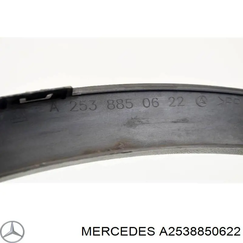 A2538850622 Mercedes Poszerzenie (nakładka) reperaturki błotnika przedniego prawy