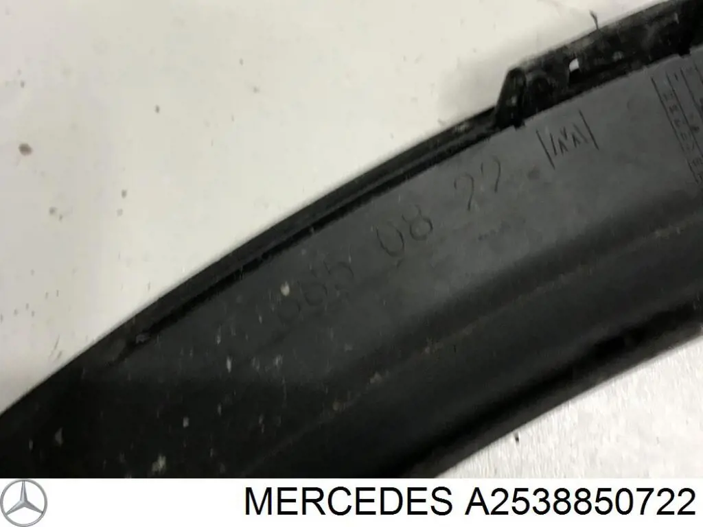 A2538850722 Mercedes Poszerzenie (nakładka) reperaturki tylnego błotnika lewy