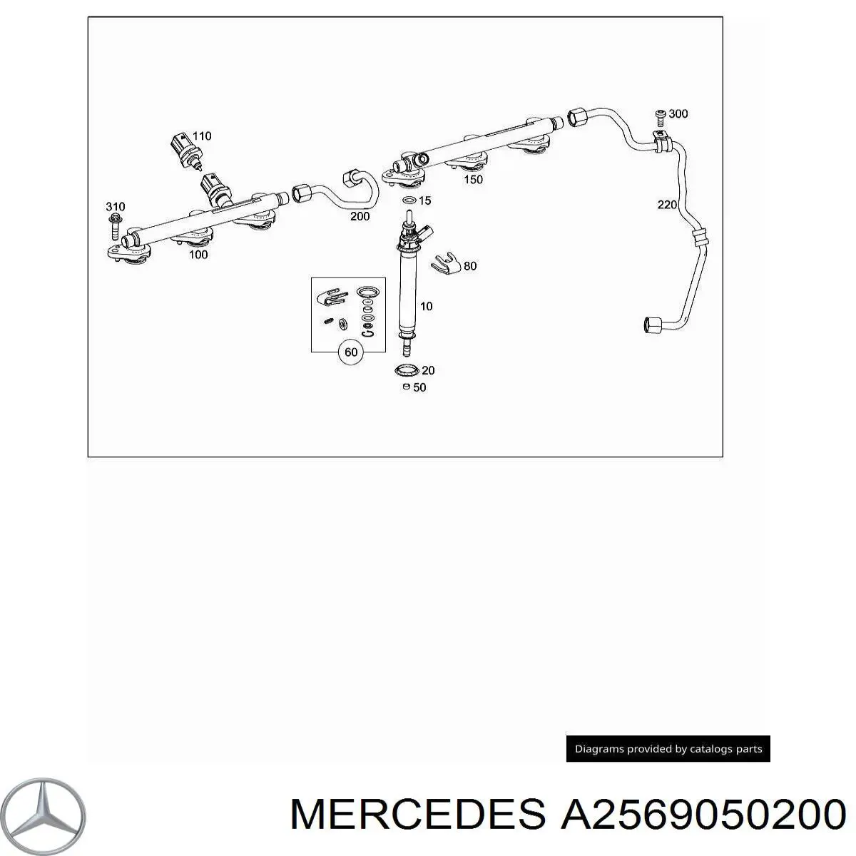 Czujnik ciśnienia paliwa Mercedes A2569050200 cena, od 98,13 USD