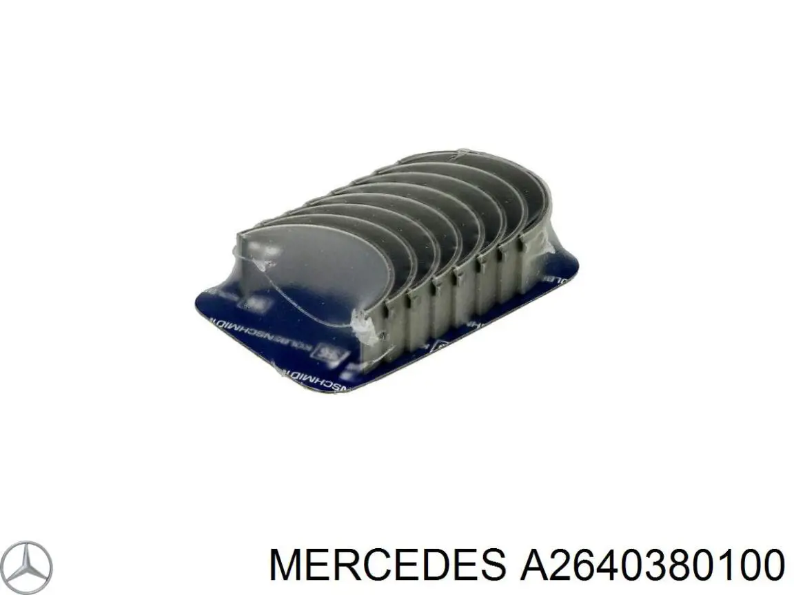 Panewki korbowodowe wału korbowego, zestaw, standardowe (STD) Mercedes A2640380100 cena, od 28,80 USD