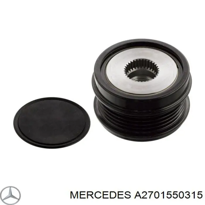 A2701550315 Mercedes koło pasowe alternatora
