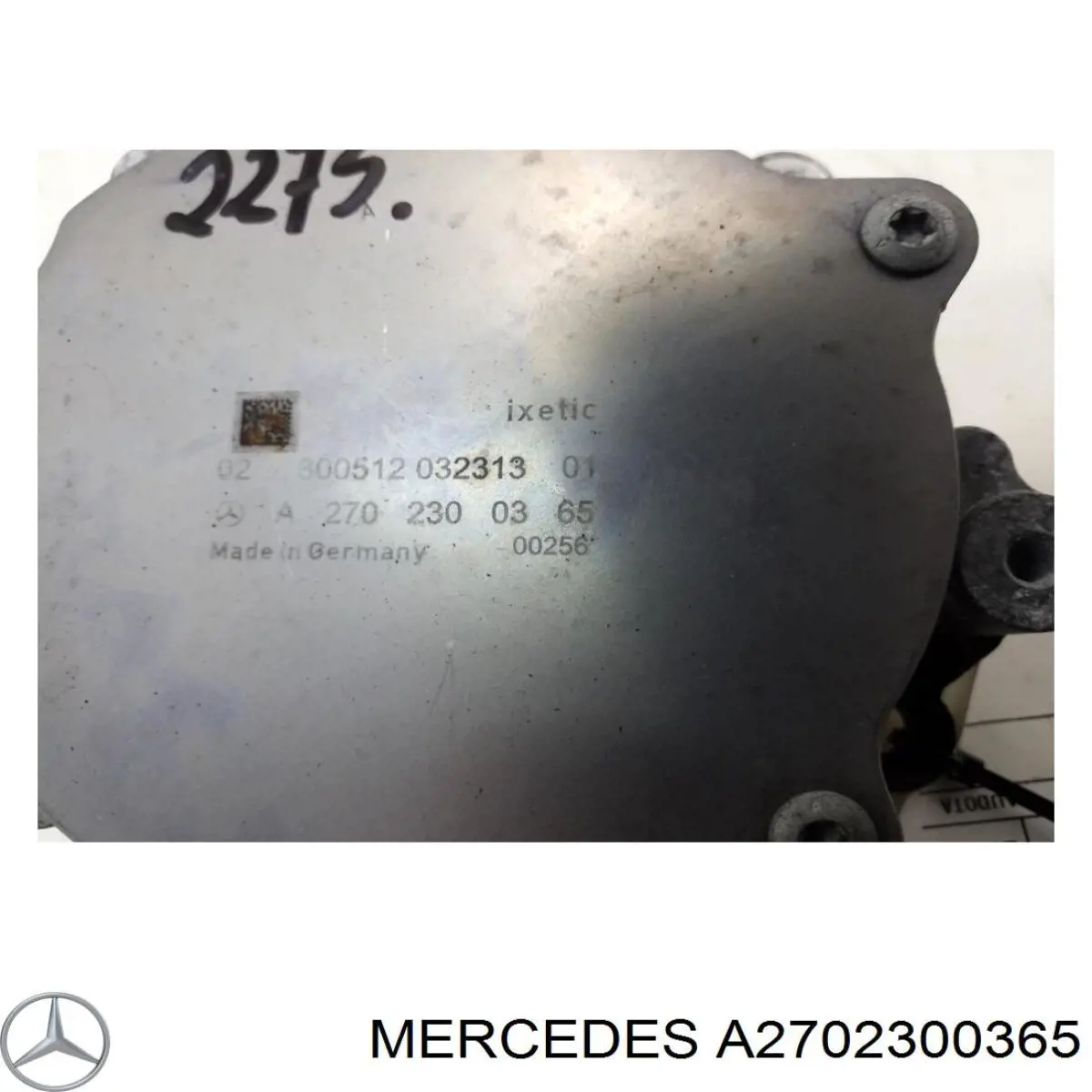Pompa podciśnienia Mercedes A2702300365 cena, od 93,64 USD