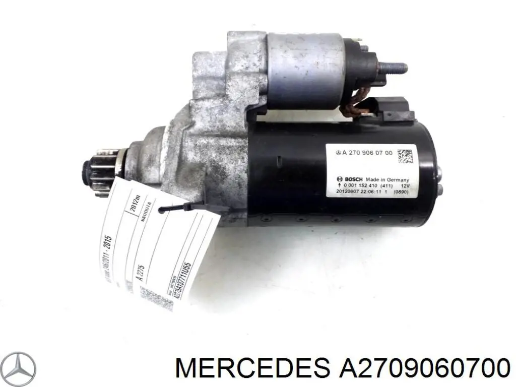Rozrusznik Mercedes A2709060700 cena, od 159,80 USD
