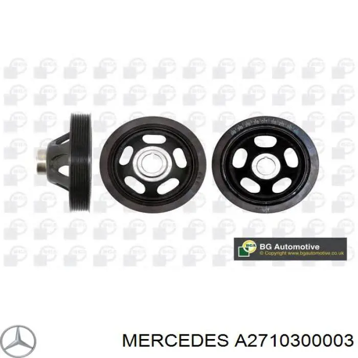 Koło pasowe wału korbowego Mercedes A2710300003 cena, od 57,89 USD