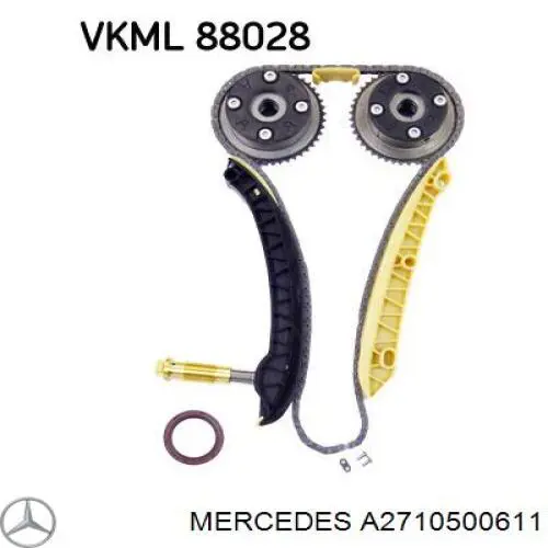 Do koszyka A2710500611 Mercedes Napinacz łańcucha rozrządu