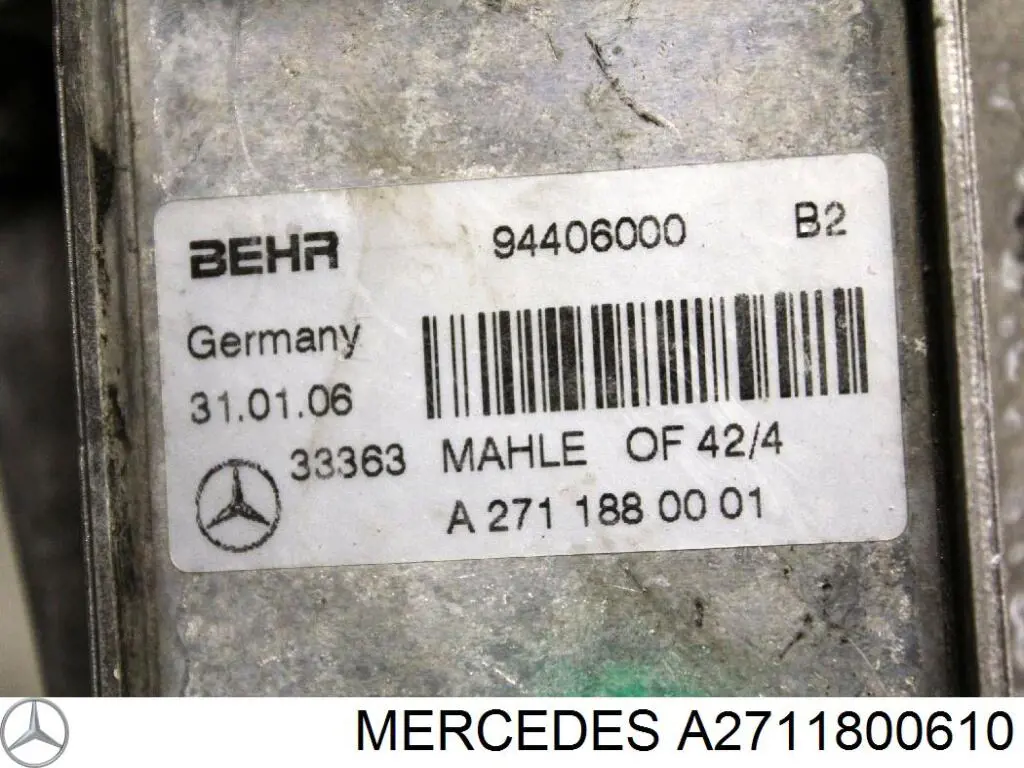 Obudowa filtra oleju Mercedes A2711800610 cena, od 78,32 USD