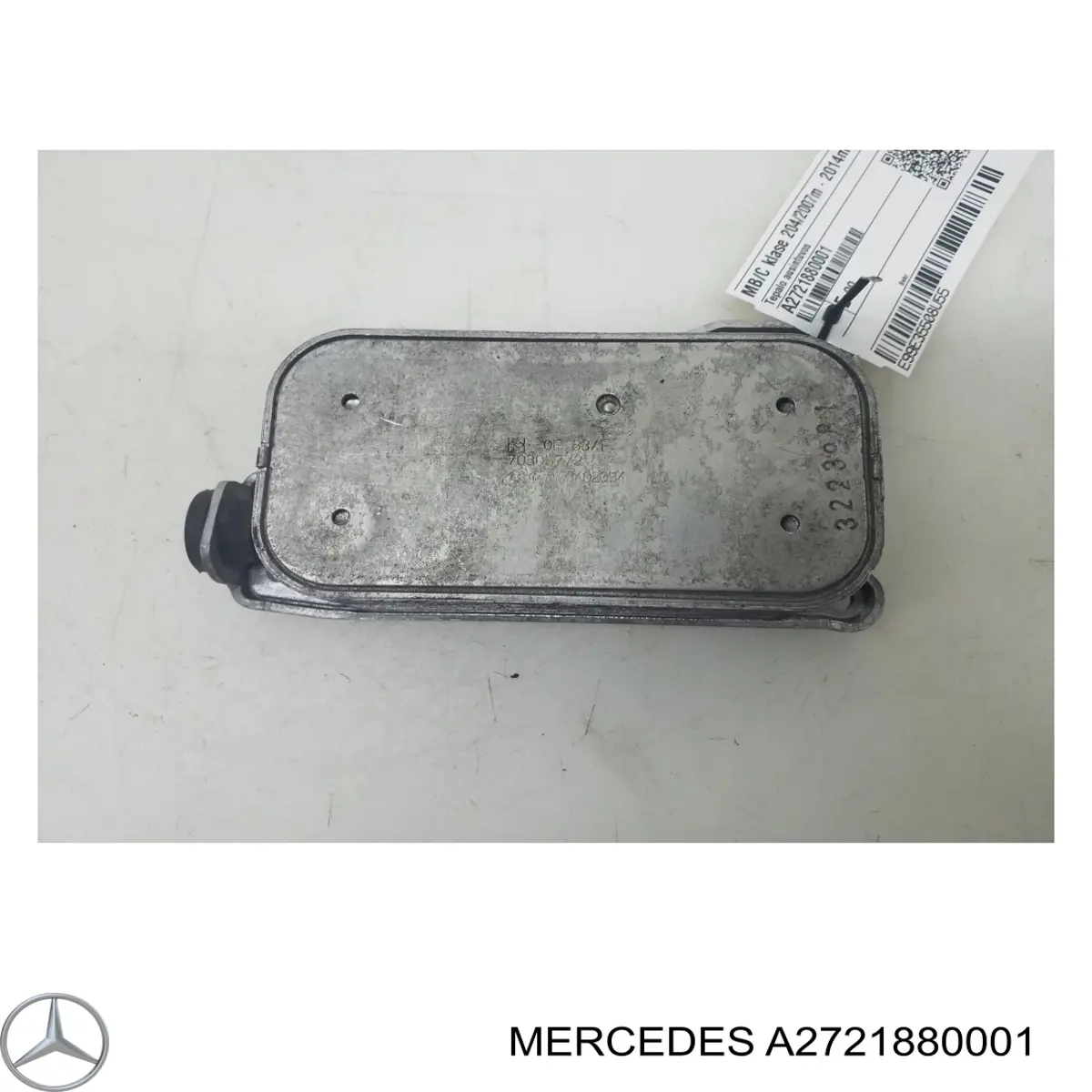 Do koszyka A2721880001 Mercedes Chłodnica oleju