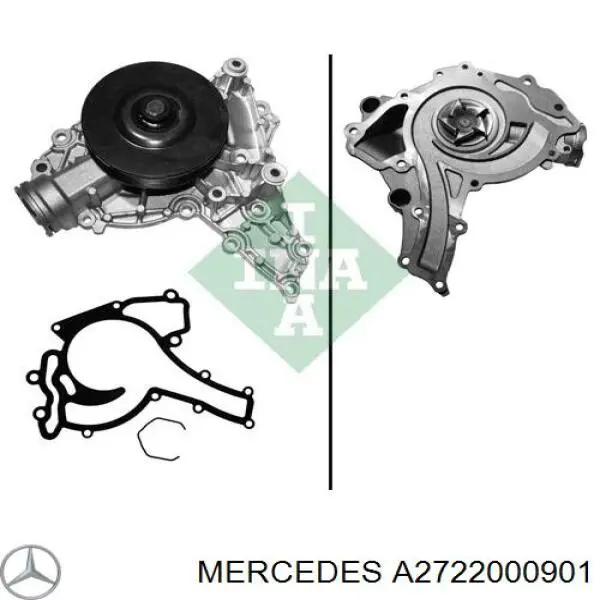 A2722000901 Mercedes pompa chłodząca wodna